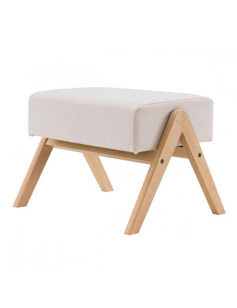 (50x25x40cm) Footrest Stool, Rocking Chair, Footrest Stool, Nordic A-type Beige